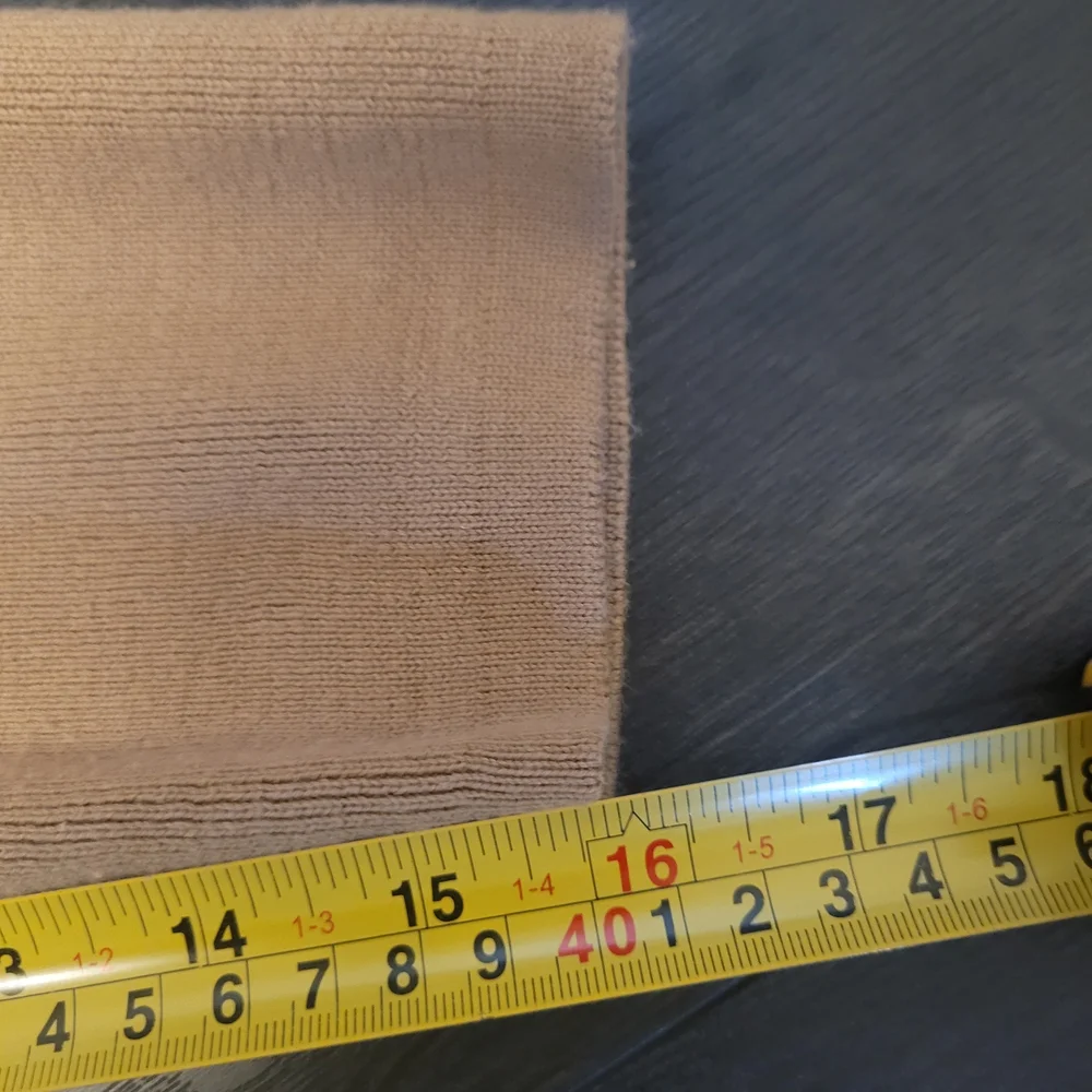 Allison Daley Petite Tan Faux Suede Zip Jacket Perforated Lightweight - Picture 10 of 10